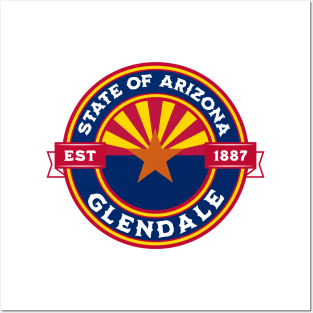 Glendale Arizona State Flag Design Posters and Art